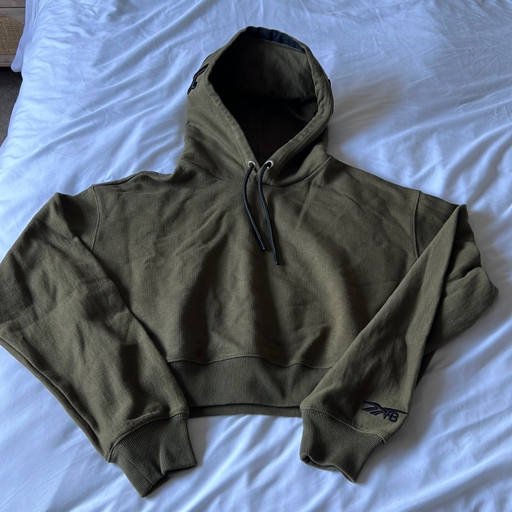 Victoria Beckham Reebok Army Green Hoodie